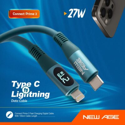 New Age Connect Prime 2 Type-C to Lightning 27W Digital Cable