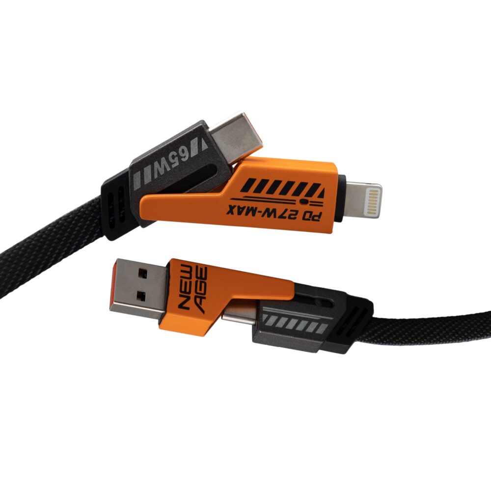 New Age Connect Prime 4 65W 4-in-1 Multiport 2M Cable