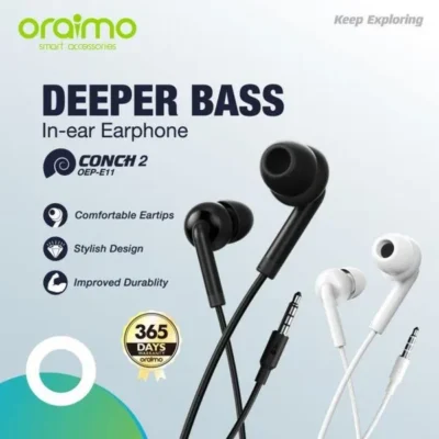 Oraimo Conch 2 In-Ear Wired Headphones (Model OEP-E11)