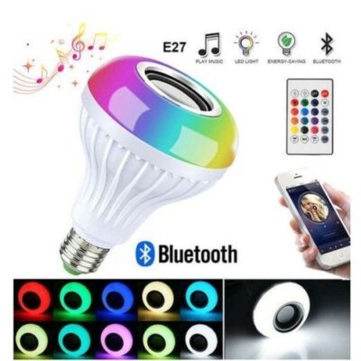 Bluetooth Speaker Bulb Light Music Playing Lamp With Remote
