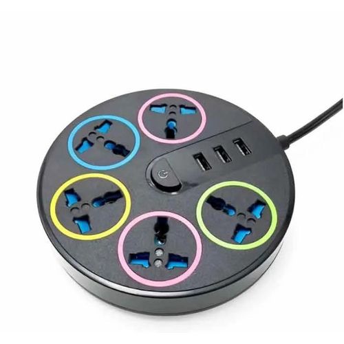 Extension 5 Ways SOCKET Extension Box With 3 USB Port