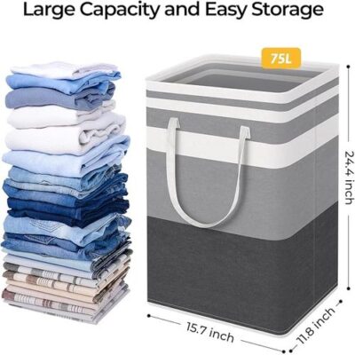 Timbutus 75L Laundry Basket with Handle