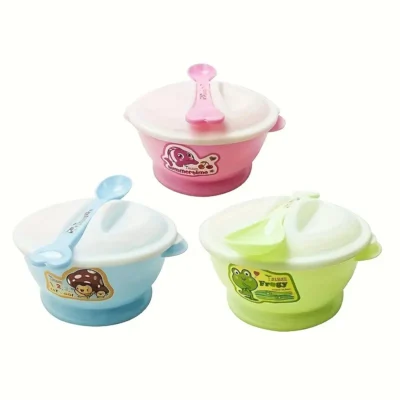 Baby Plastic Bowl and Spoon Set