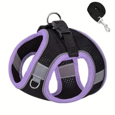 Dog Harness for Small and Medium Dogs–Leash Set–No Pull–Puppy Harness