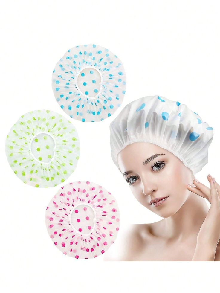Shower Cap – Waterproof Reusable Hair Protector for Bath