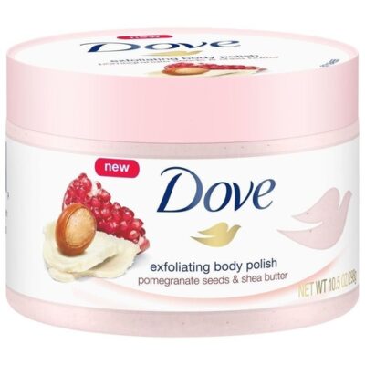 Dove Exfoliating Body Scrub – Pomegranate Seeds & Shea Butter Scent