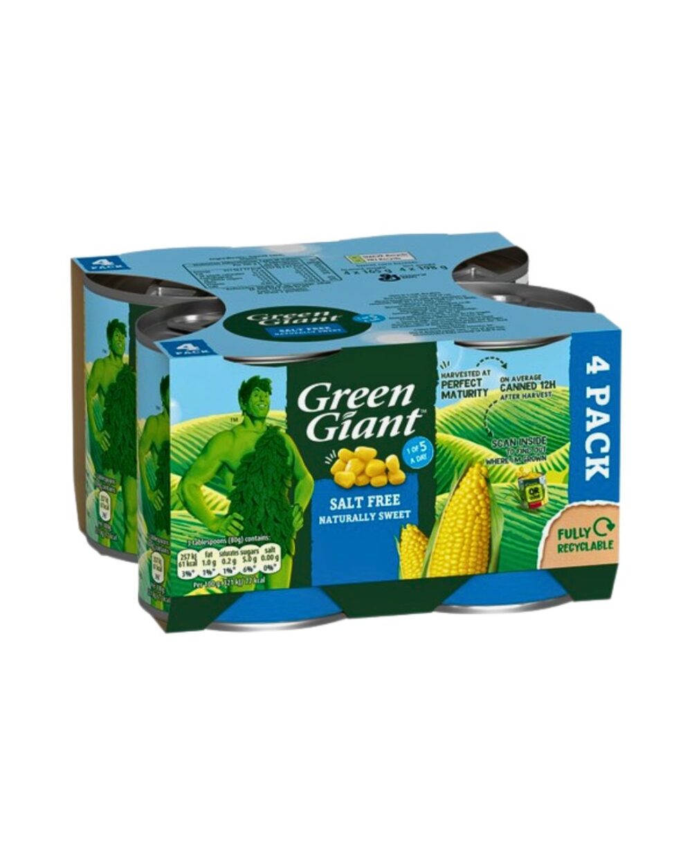 Green Giant Salt Free 198g
