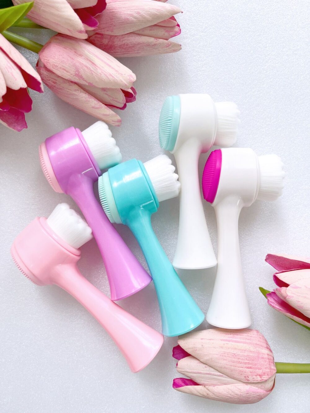 Face Brush – Gentle Facial Cleansing & Exfoliating Tool (Random Colour) - Image 3