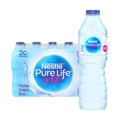 Nestlé Pure Life Bottled Water – 60CL X 20 | Pure, Safe & Refreshing Drinking Water