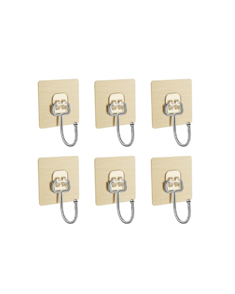 Utility Wall Hook – Half Dozen Strong Adhesive Hook for Home & Office Organization