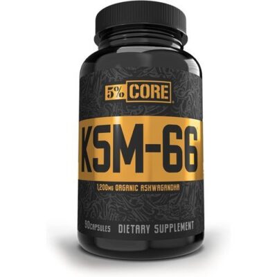 KSM-66 Ashwagandha Root Powder Extract 90 Capsules – 5% Nutrition