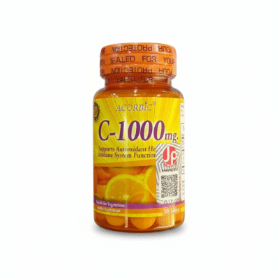 Acorbic Vitamin C 1000mg Supplement -60 Chewable Tables