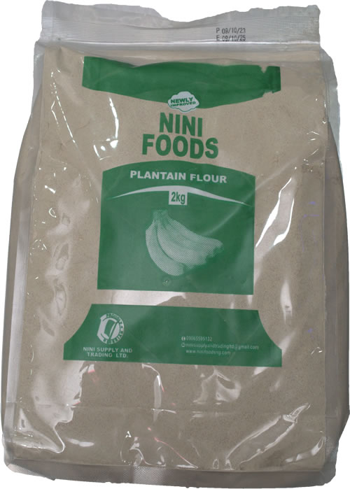 Nini Foods Plantain Flour 2kg - Image 2