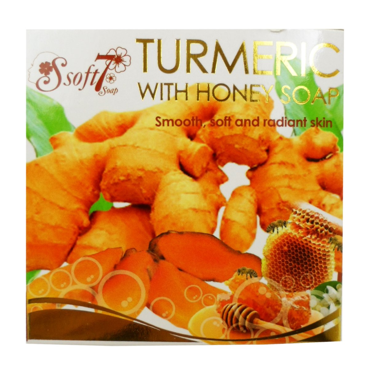 Soft7 Turmeric With Honey Soap - Image 3
