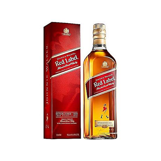 Carton of Johnnie Walker Red Label Whisky