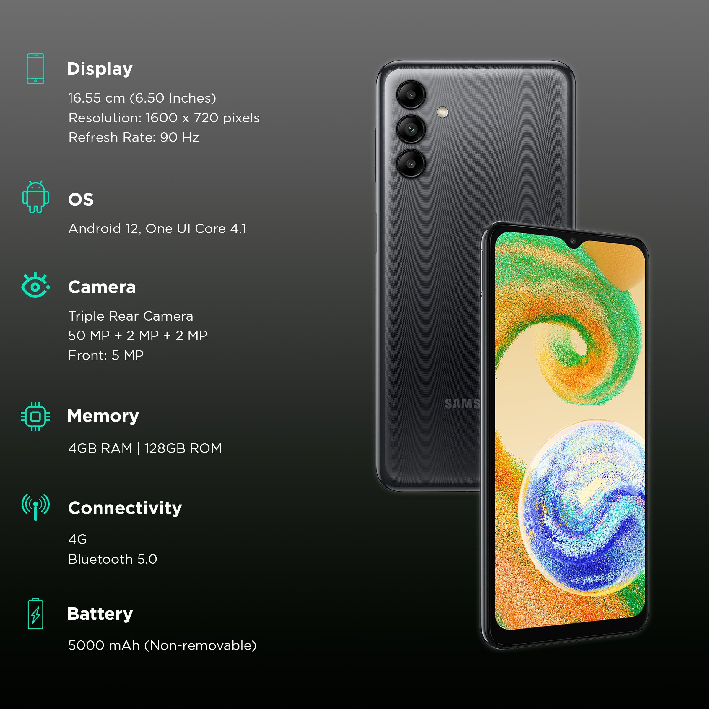 Samsung Galaxy A04s (128 GB ROM, 4 GB RAM, Dual SIM) - Image 3