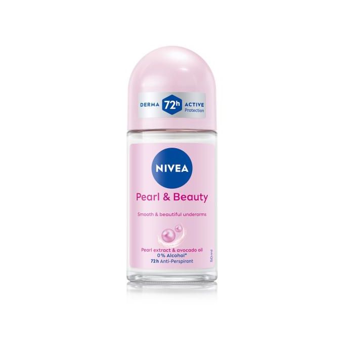 Nivea Pearl & Beauty Anti-Perspirant Roll-On – 50ml (Pack of 3)