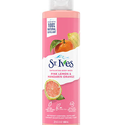 St Ives Body Wash Exfoliating Pink Lemon & Mandarin
