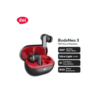 itel BudsNeo 3 True Wireless Earbuds (TWS) – 100-Hour Playtime & ENC