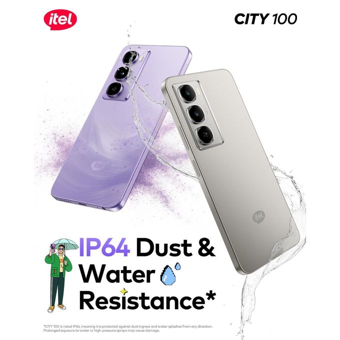itel City 100 – 7.65mm Ultra-Slim Design (128GB ROM, 4GB+4GB RAM)