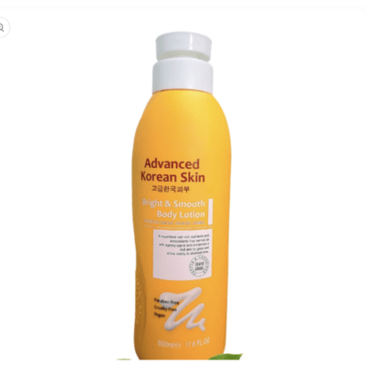 Advanced Korean Skin Bright & Smooth Body Lotion (500ml)