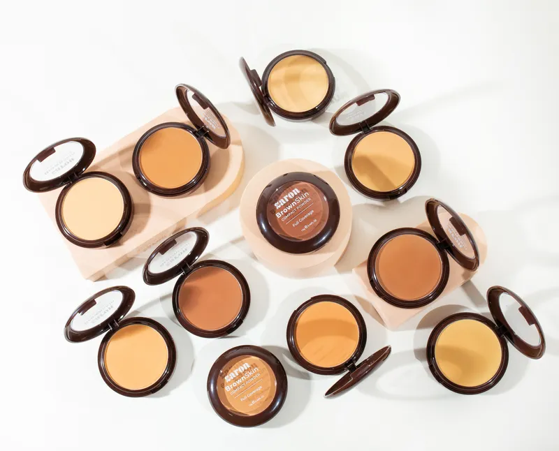 Zaron Brown Skin Compact Powder – Biscuit