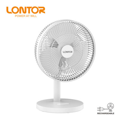 Lontor CTL-CF026-12 12″ Rechargeable Table Fan