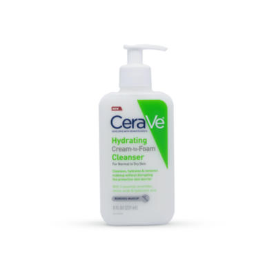 CeraVe Hydrating Cream‑to‑Foam Cleanser 8 oz USA