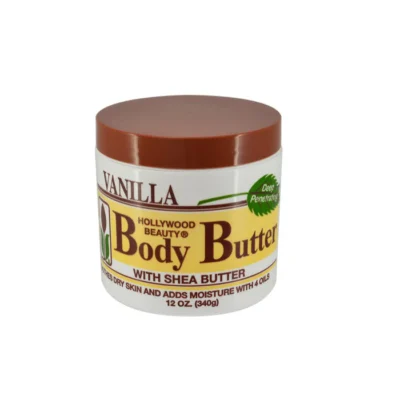 Hollywood Beauty Vanilla Body Butter with Shea Butter and Vitamin E
