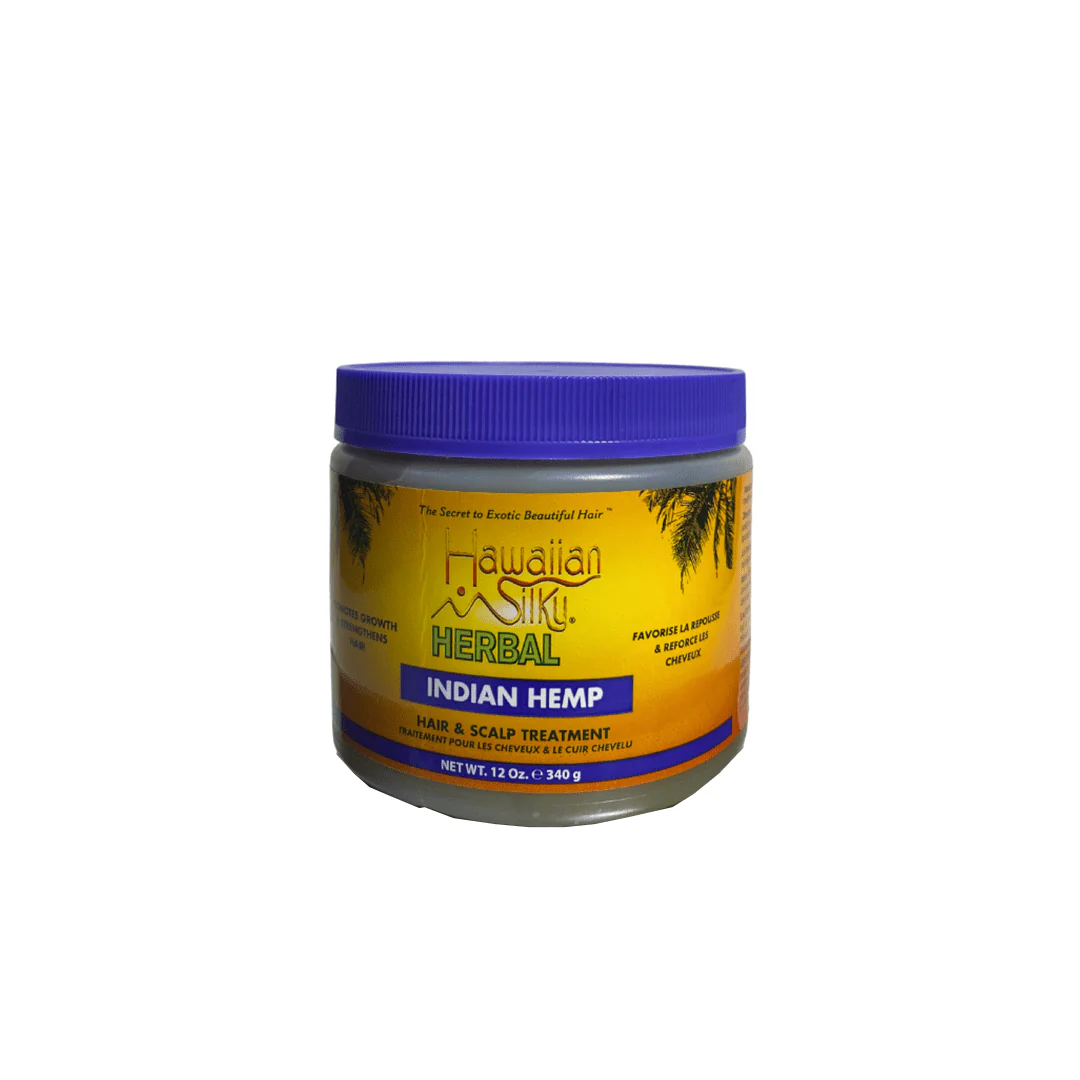 Hawaiian Silky Herbal Indian Hemp Hair & Scalp Treatment (340g)