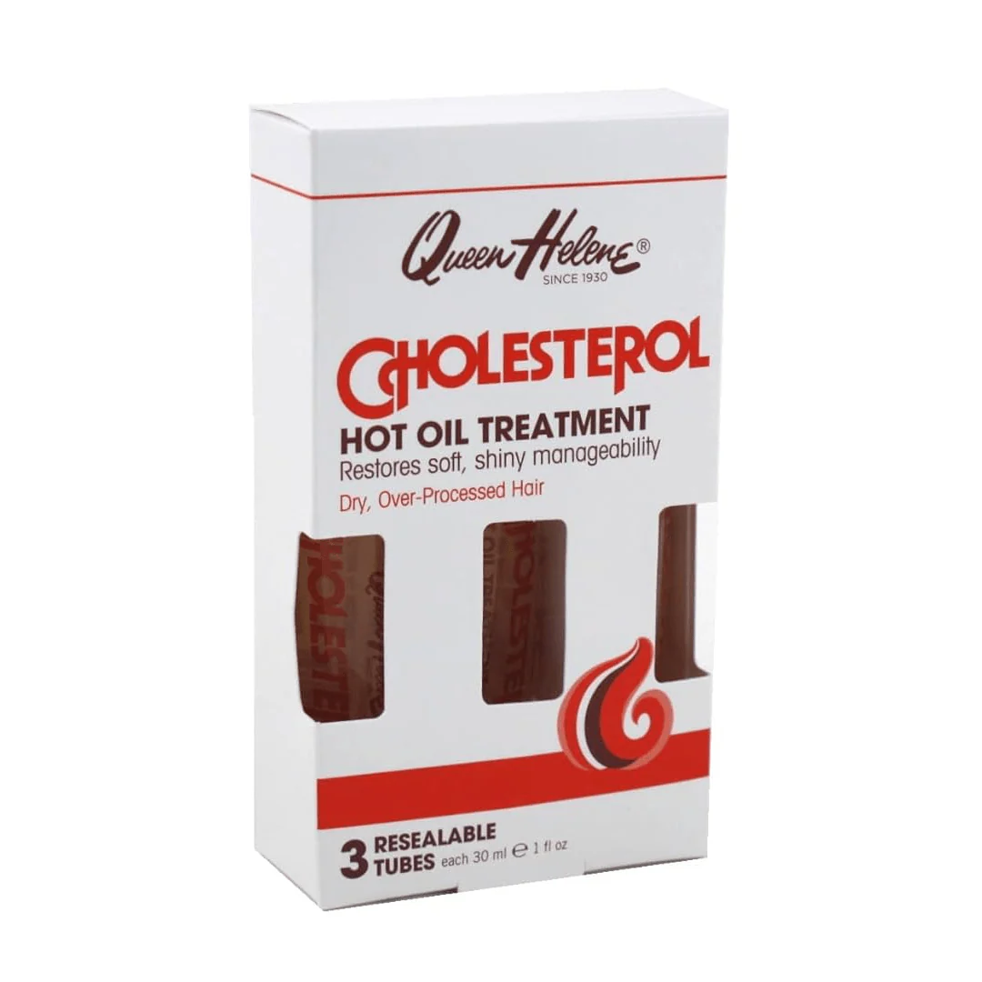 Queen Helene Cholesterol Hot Oil Treatment (3 Resealable Tubes, 30ml Each)